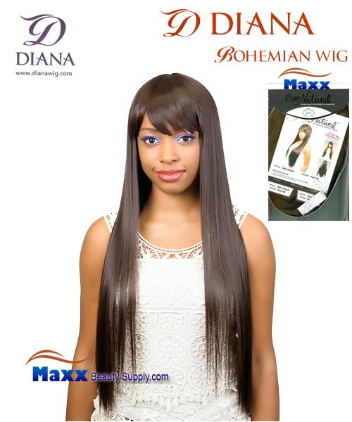 Diana Bohemian Pure Natural Synthetic Hair Wig - Kaka